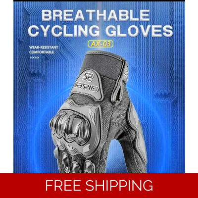 Breathable cycling gloves